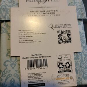 King size Egyptian cotton hotel style pillowcases